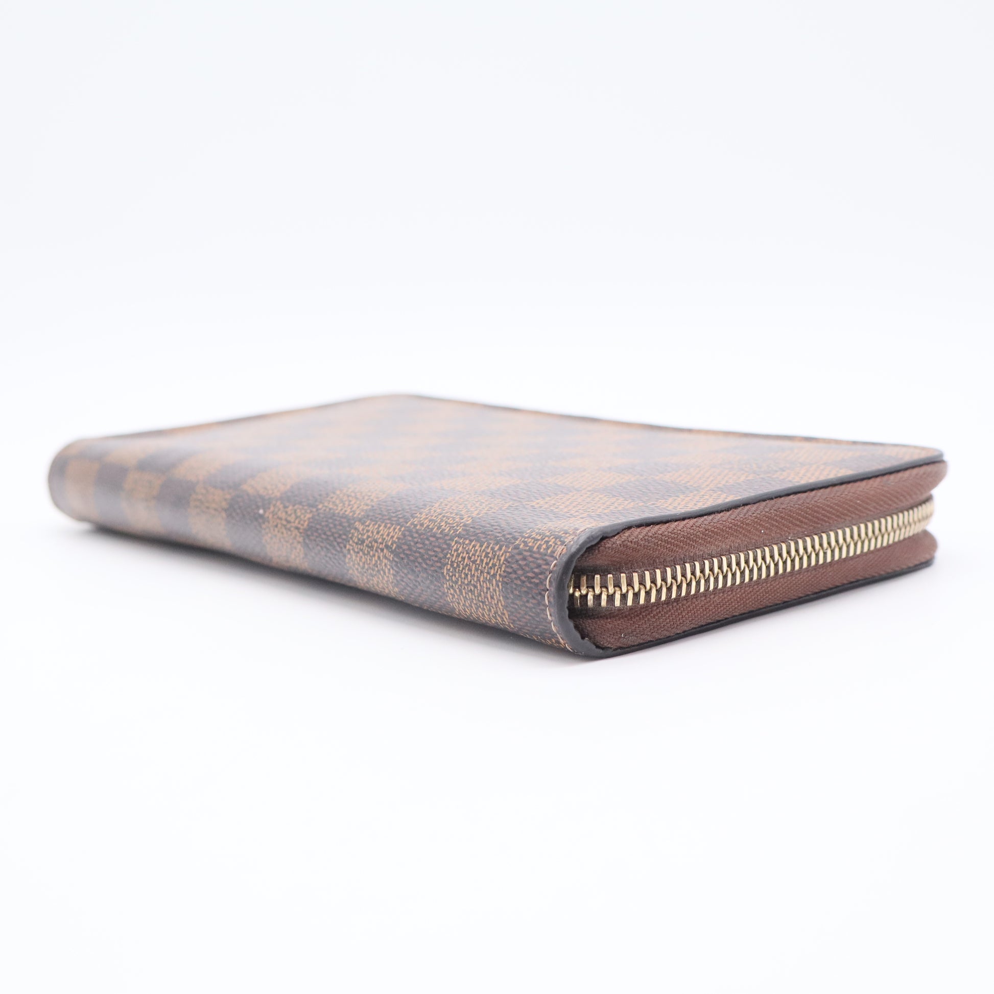 Zippy Wallet Damier Ebene Canvas