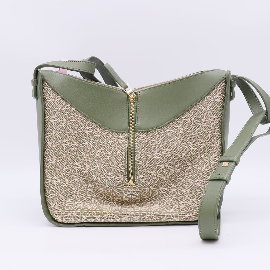 Loewe Hammock Bag Leather and Anagram Jacquard twins LDJ5045
