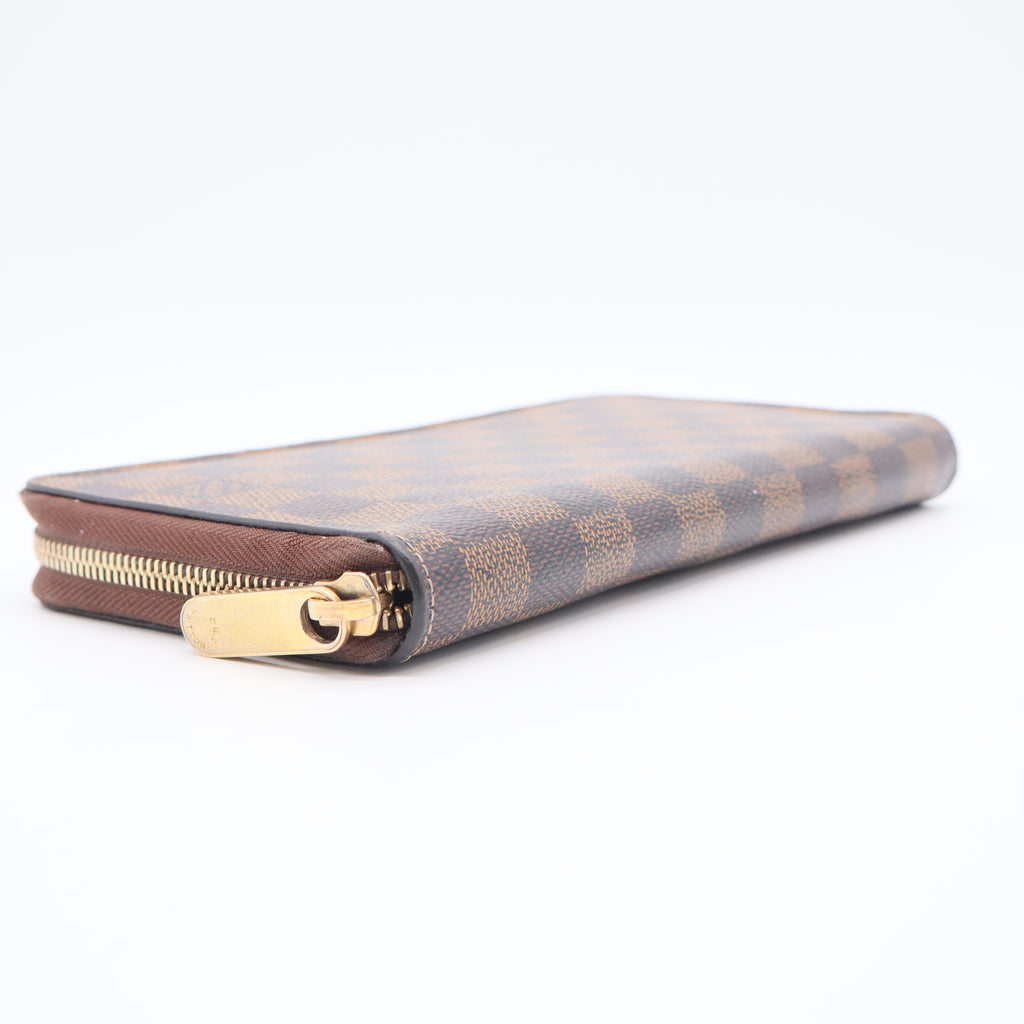 Zippy Wallet Damier Ebene Canvas