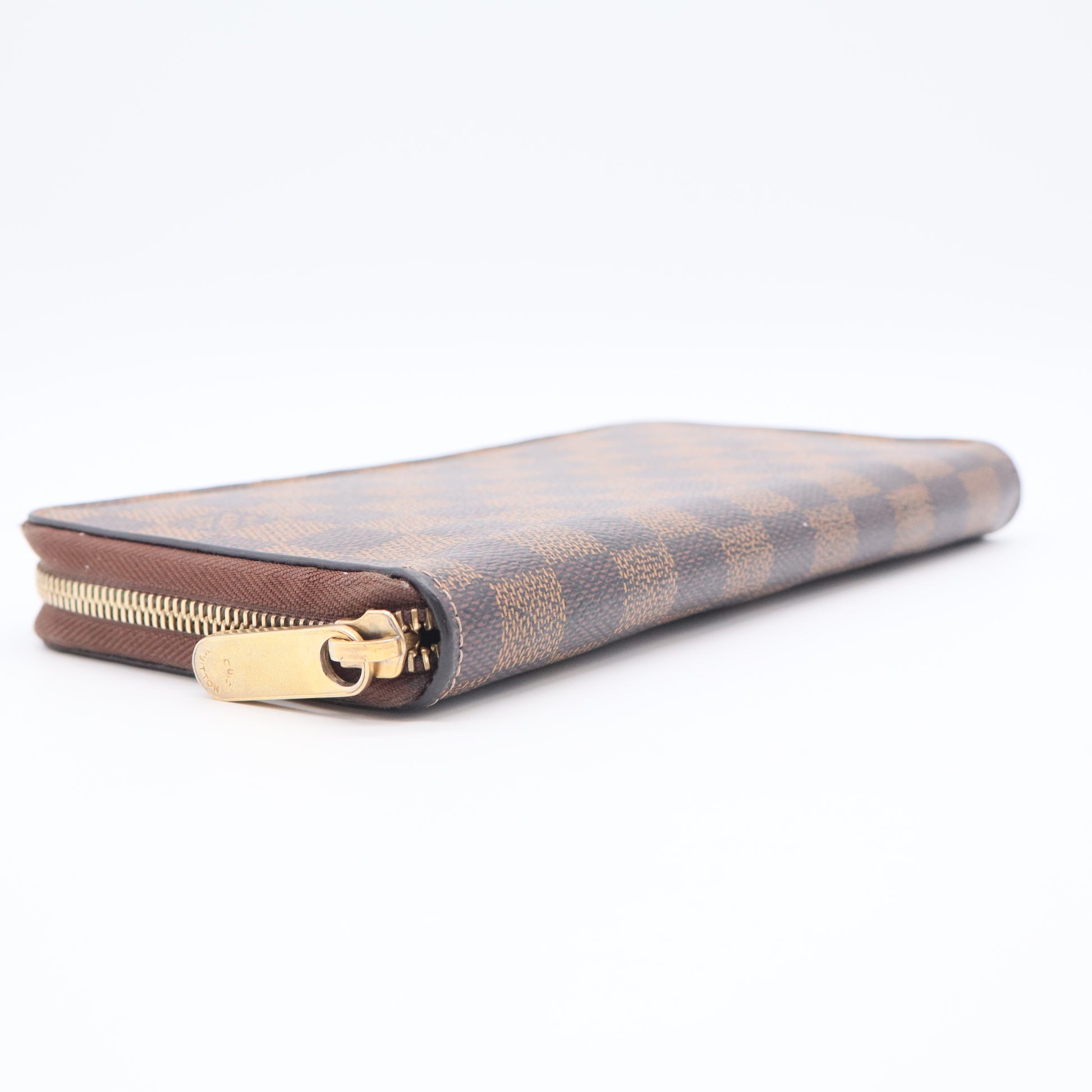 Zippy Wallet Damier Ebene Canvas