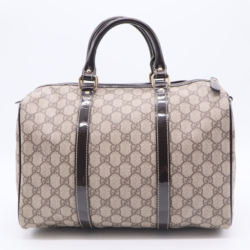 Joy Boston Bag GG Coated Canvas Medium