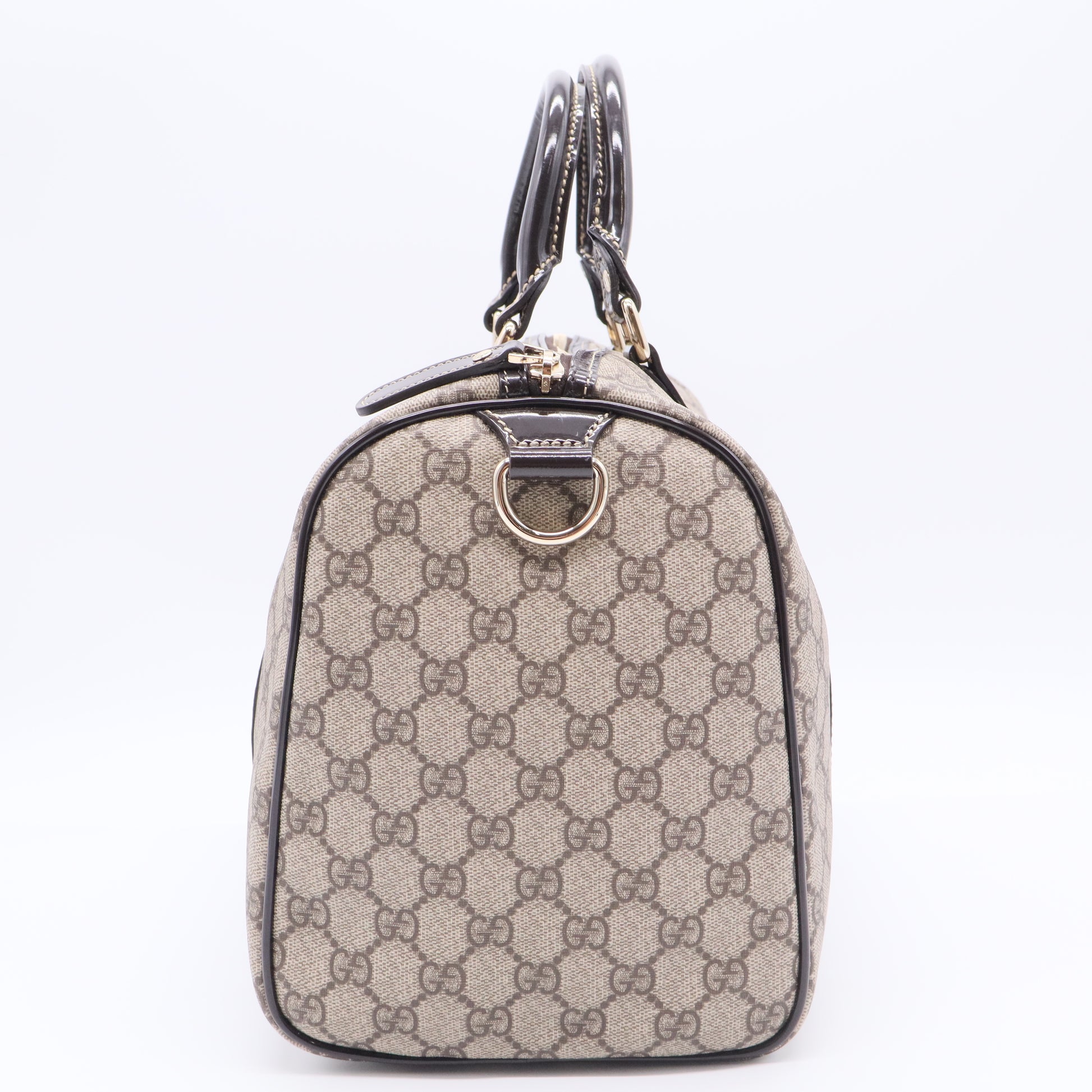 Joy Boston Bag GG Coated Canvas Medium