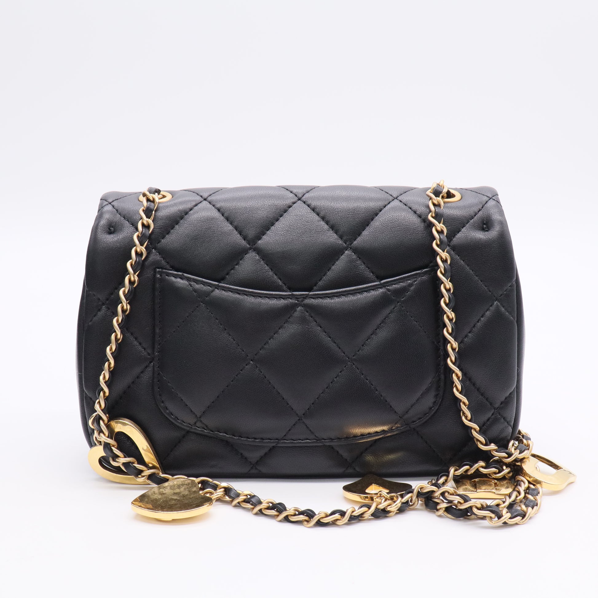 Vintage Classic Flap Bag Quilted Lambskin Small Twins LDJ3082