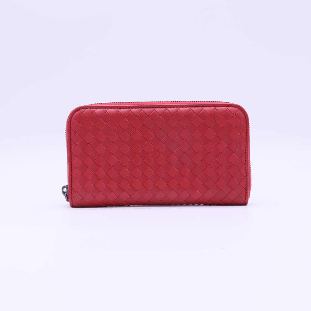 Bottega Veneta Intrecciato Zip-Around Long Wallet W22020