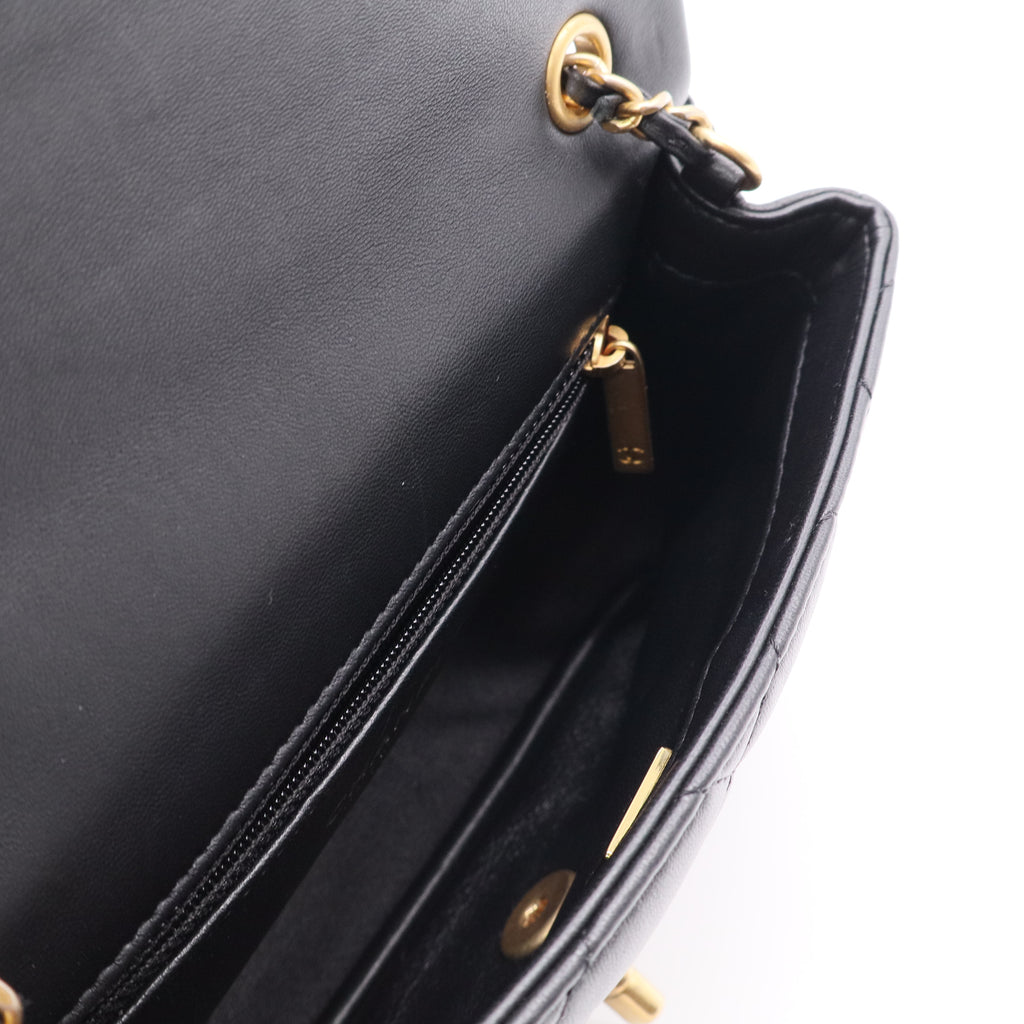 Vintage Classic Flap Bag Quilted Lambskin Small Twins LDJ3082