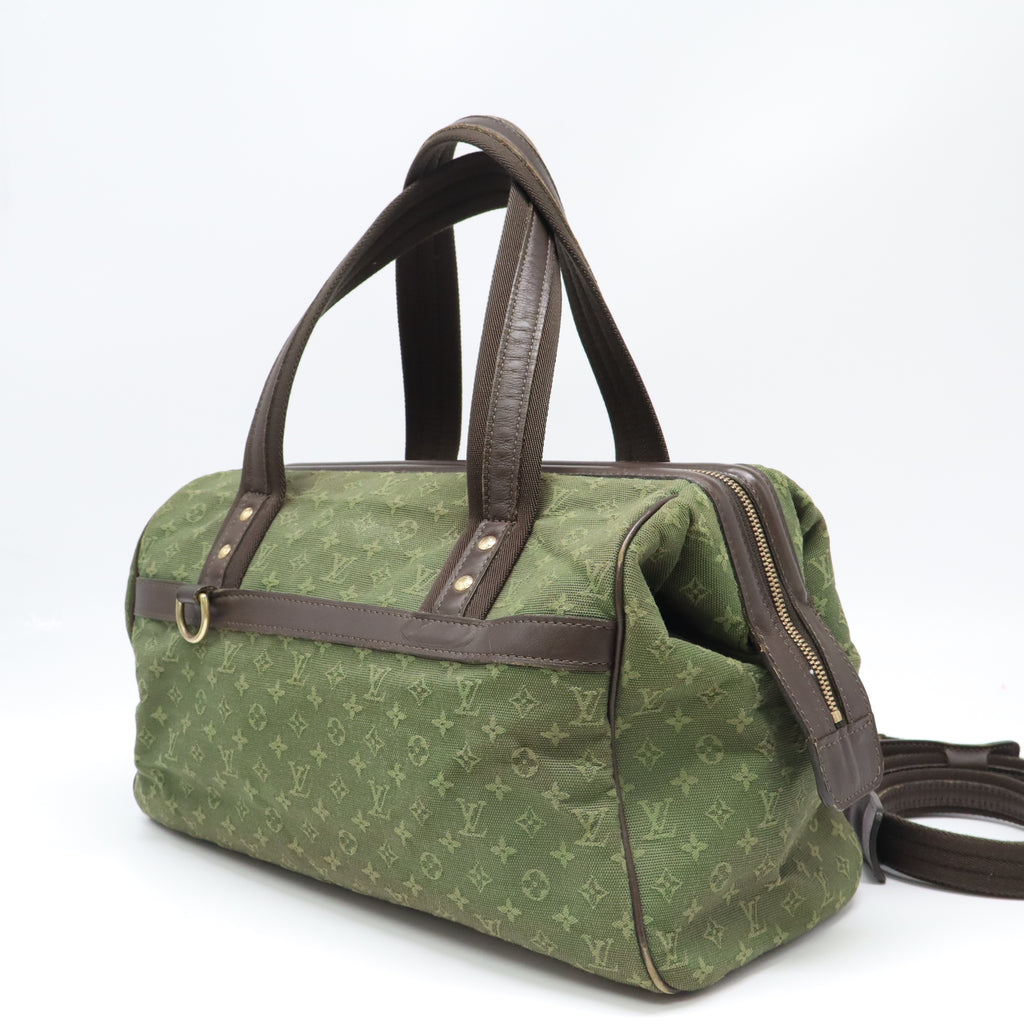 Louis Vuitton Monogram Mini Lin Josephine GM Khaki Green twins LDJ4372