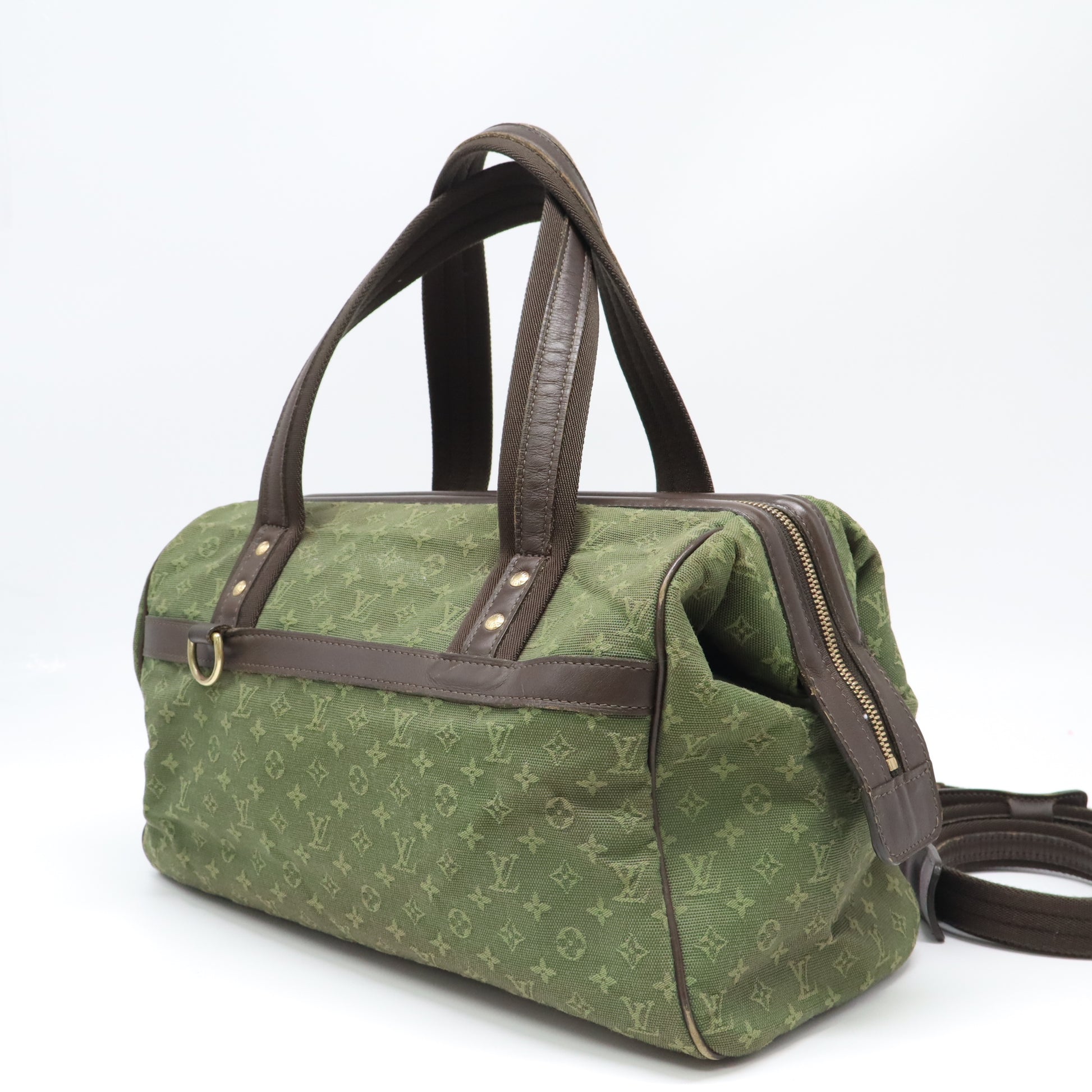 Louis Vuitton Monogram Mini Lin Josephine GM Khaki Green twins LDJ4372
