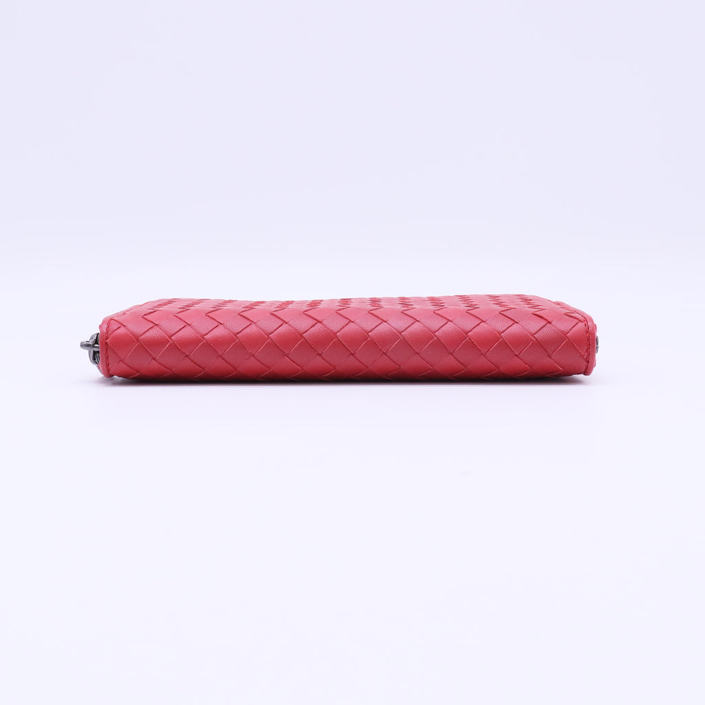 Bottega Veneta Intrecciato Zip-Around Long Wallet W22020