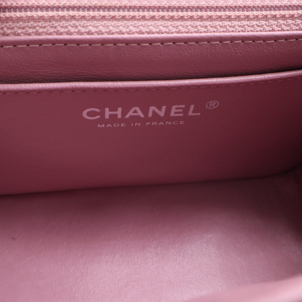 Chanel Classic Flap bag in pink caviar leather  twins