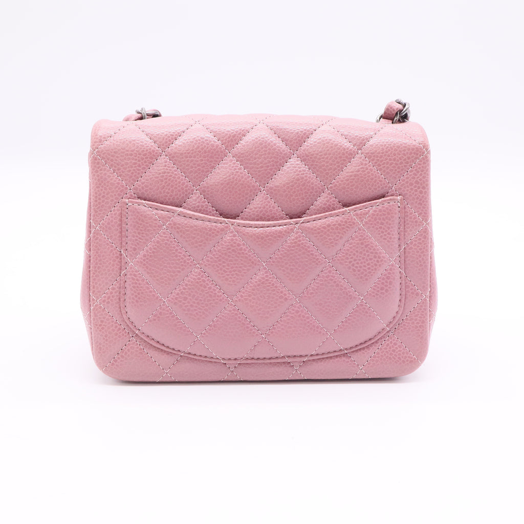 Chanel Classic Flap bag in pink caviar leather  twins