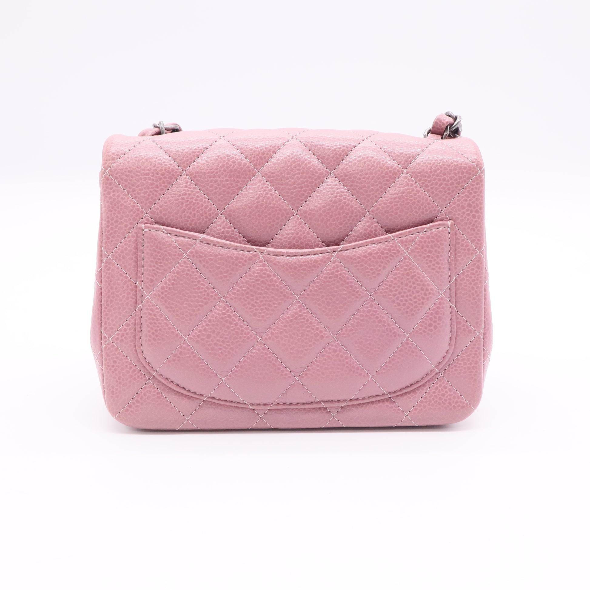 Chanel Classic Flap bag in pink caviar leather  twins