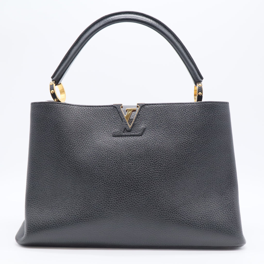 Louis Vuitton Capucines Bag Leather MM for Shoptilludrop118