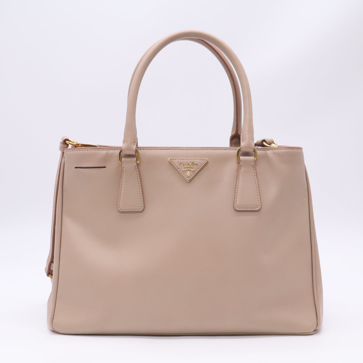 Prada Saffiano Lux Leather Galleria Double Zip Medium Tote Bag Twins B23689