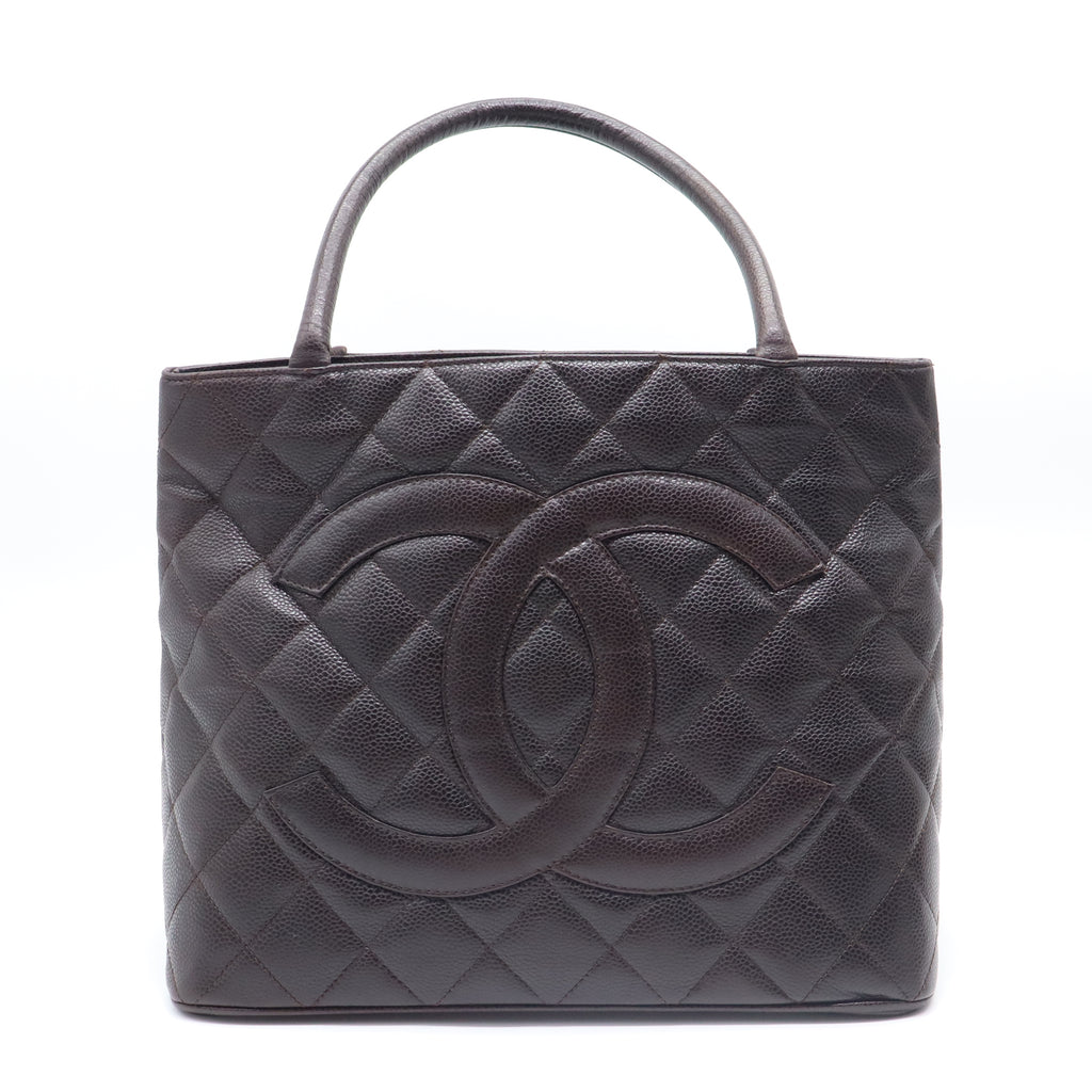 Medallion Tote Quilted Caviar B22266