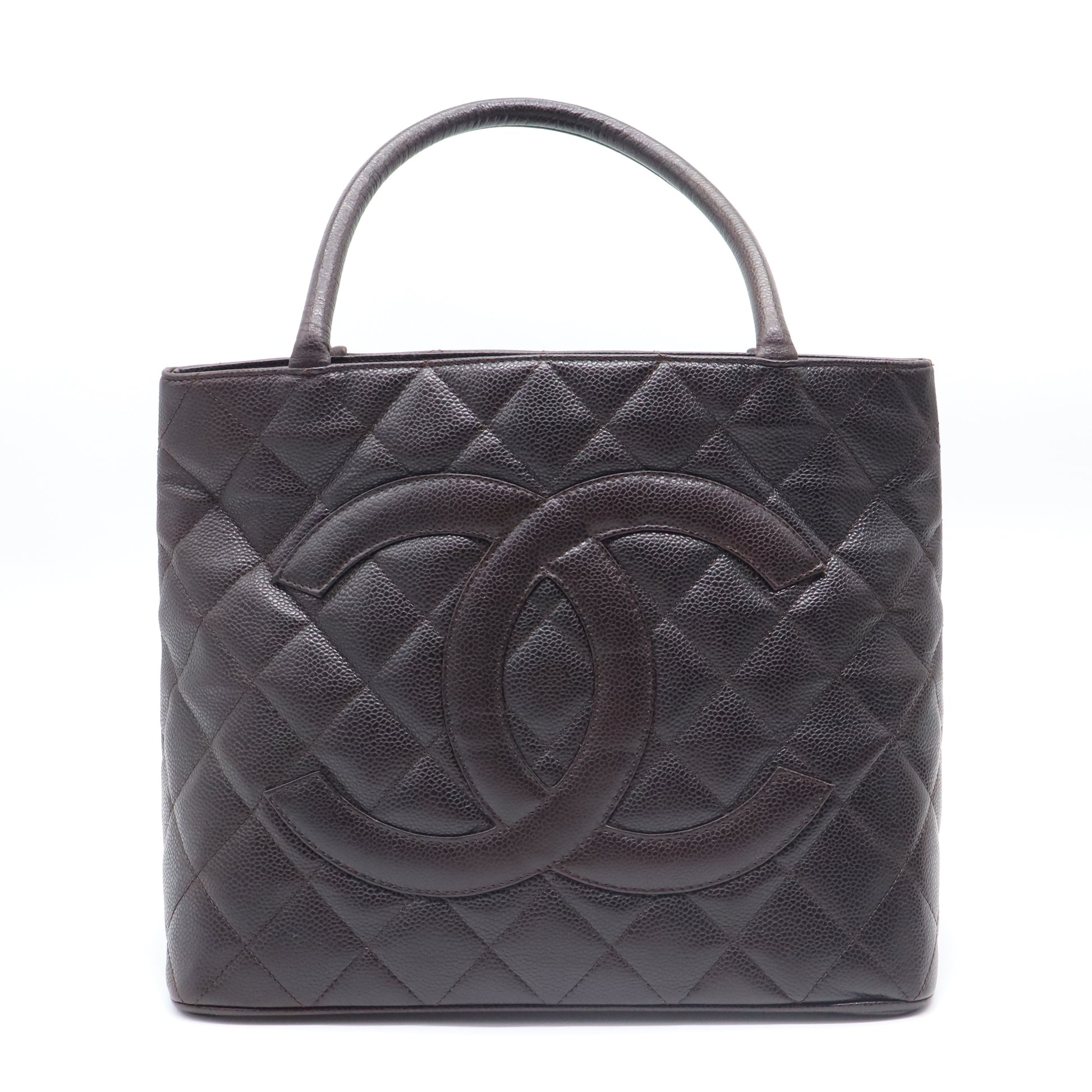 Medallion Tote Quilted Caviar B22266