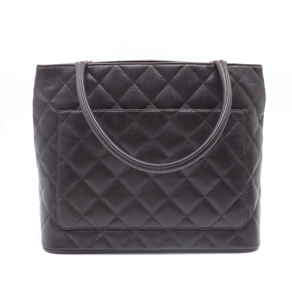 Medallion Tote Quilted Caviar B22266