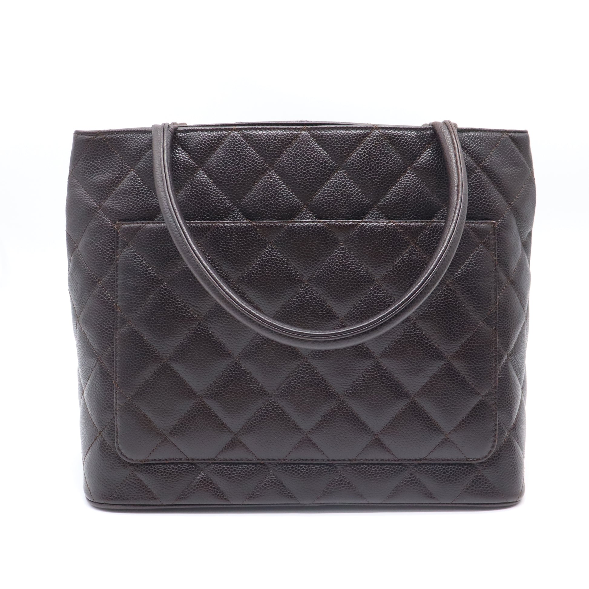 Medallion Tote Quilted Caviar B22266