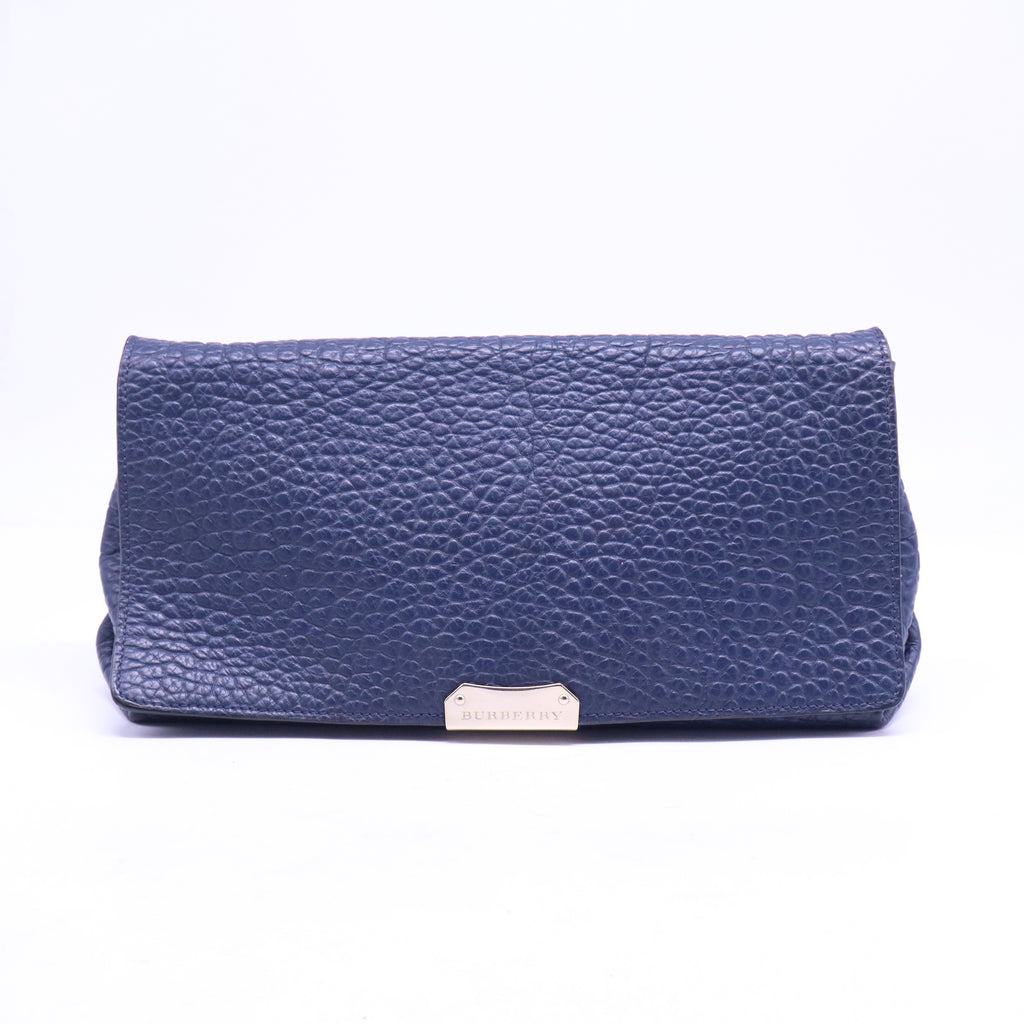 Signature Grain Medium Mildenhall Crossbody Bag Blue Carbon B21250