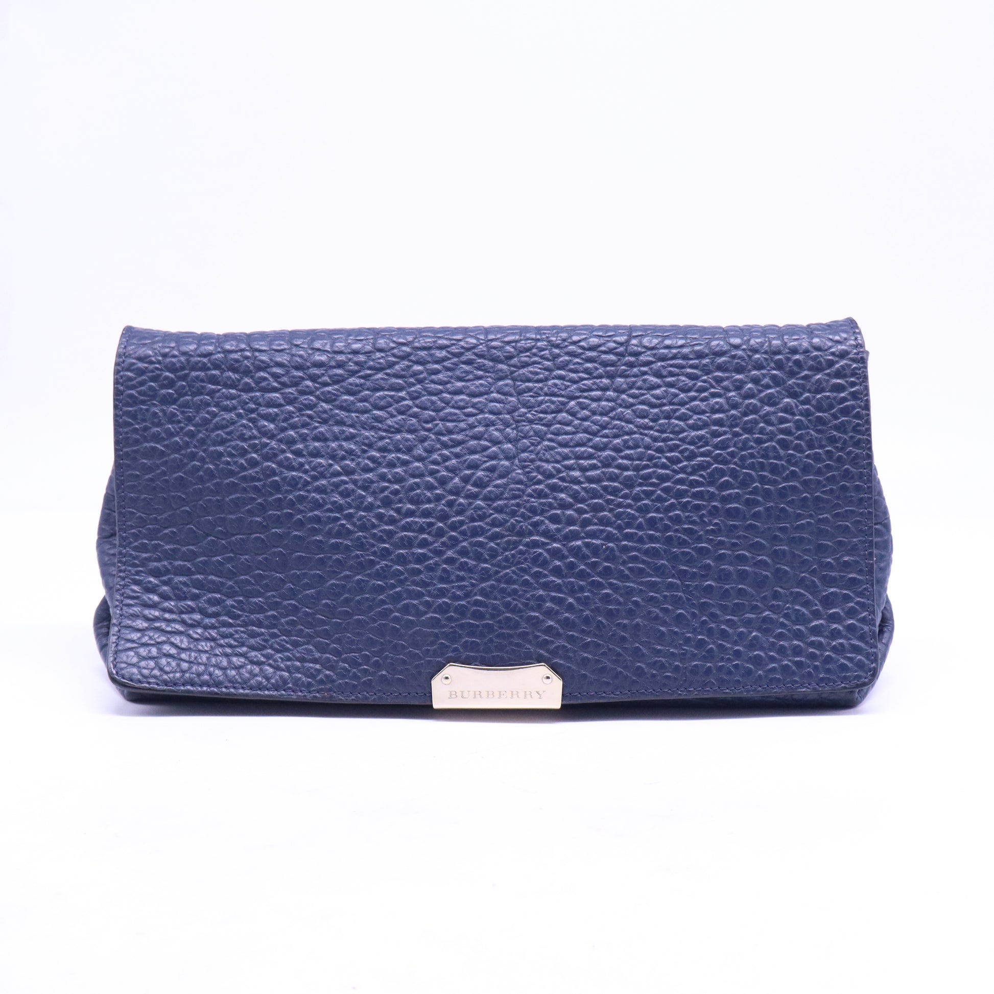 Signature Grain Medium Mildenhall Crossbody Bag Blue Carbon B21250