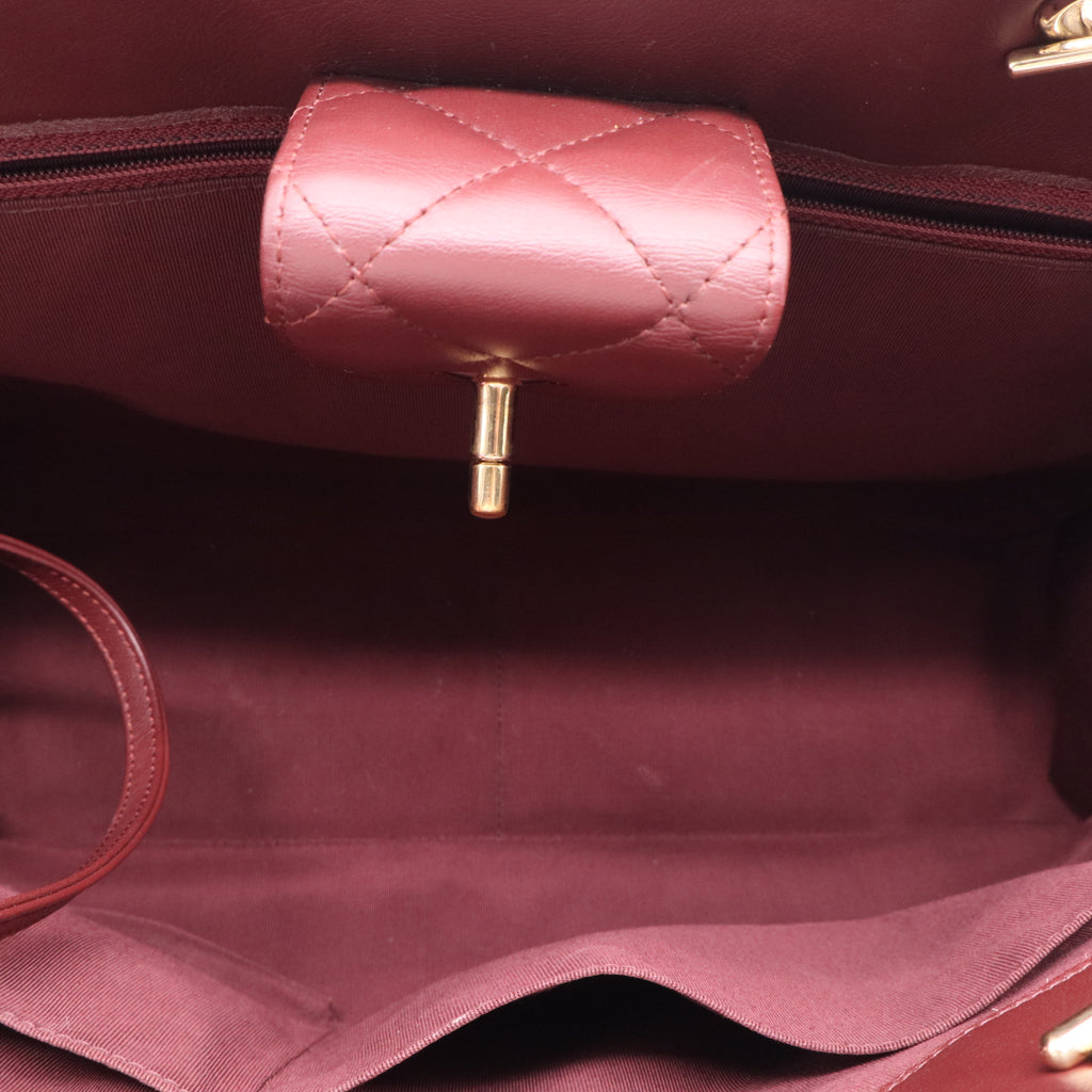 Chanel Large Timeless Red Shopping Tote twins