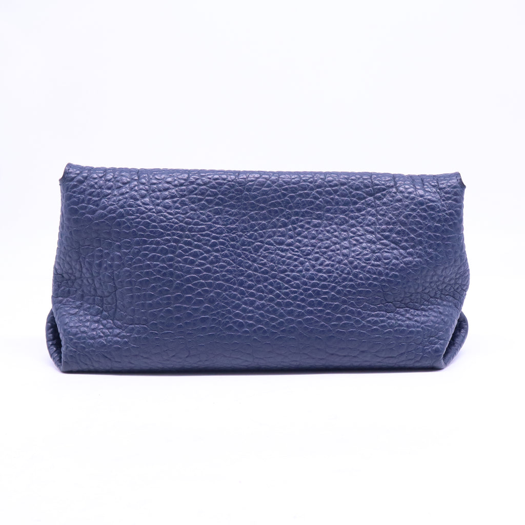 Signature Grain Medium Mildenhall Crossbody Bag Blue Carbon B21250