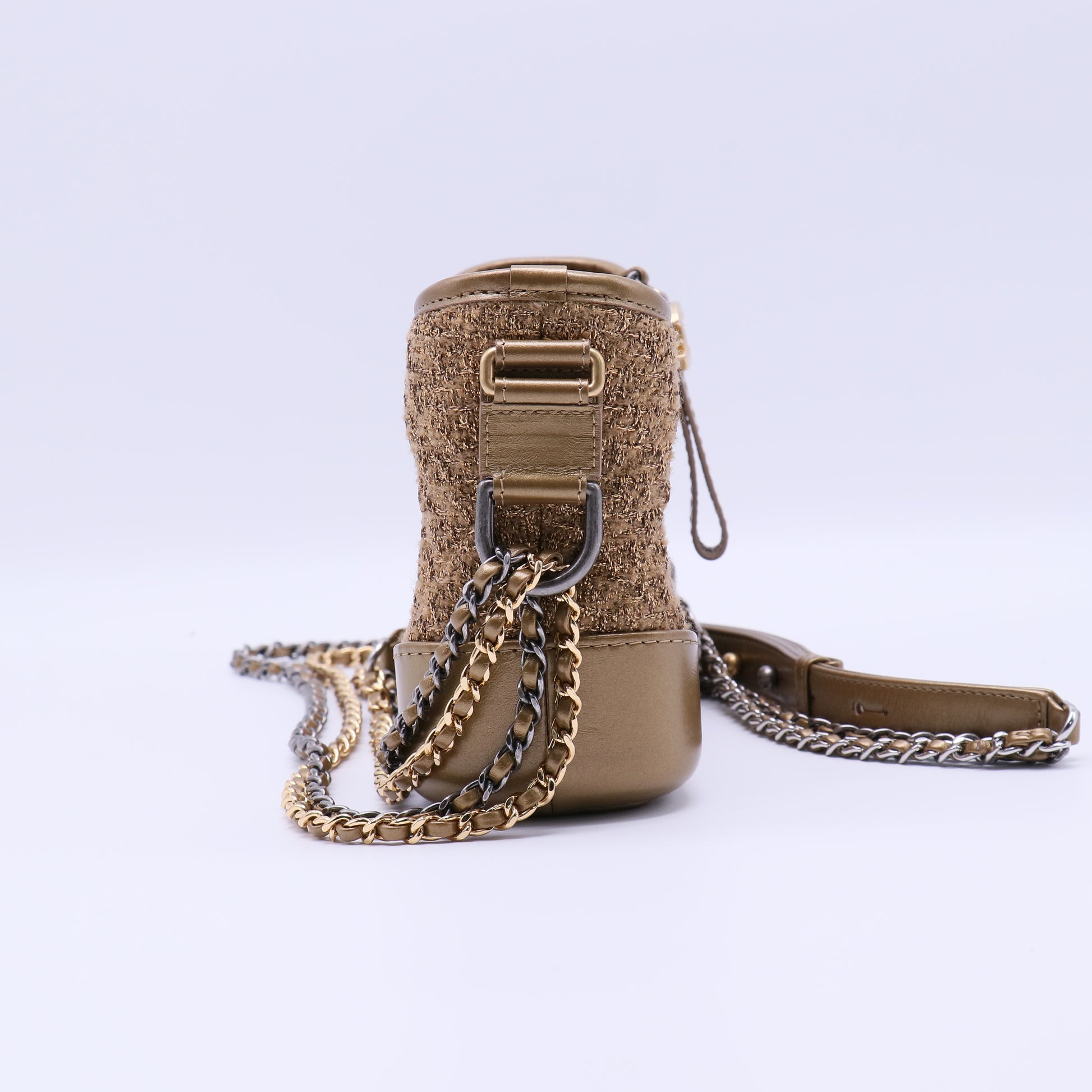 Gabrielle Hobo Quilted Tweed and Calfskin Small B22319