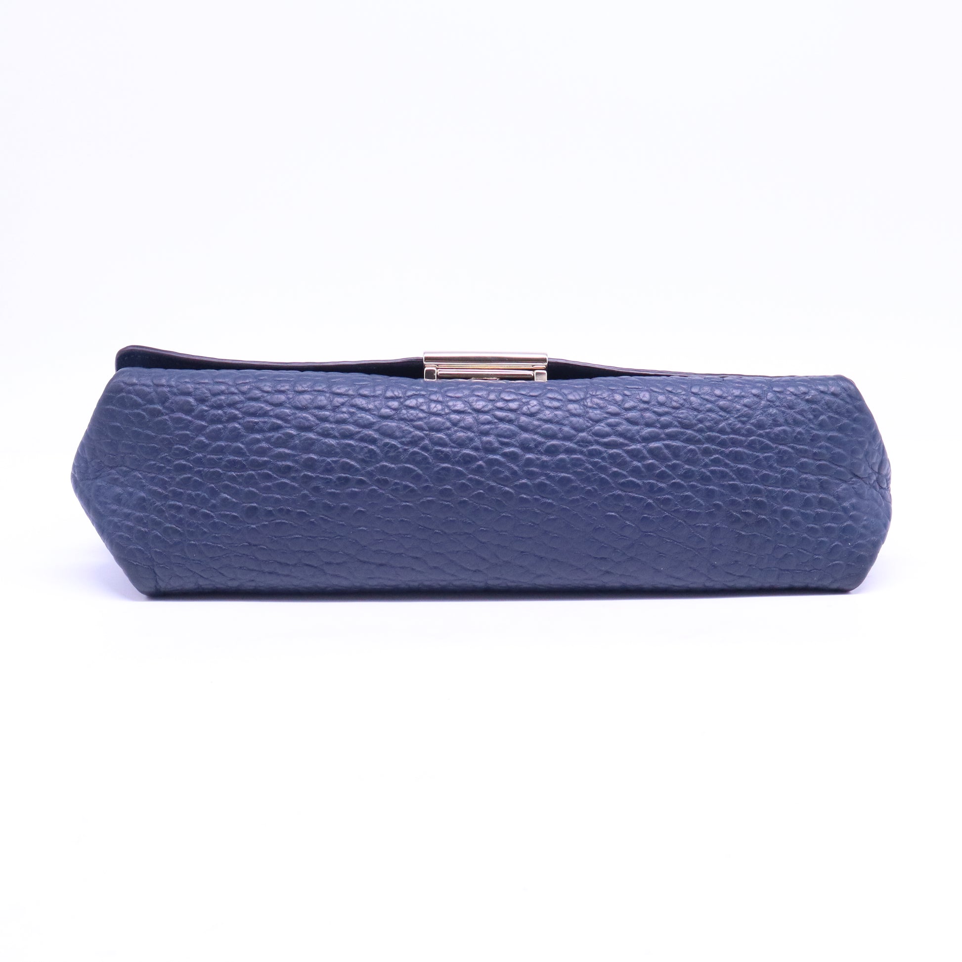 Signature Grain Medium Mildenhall Crossbody Bag Blue Carbon B21250