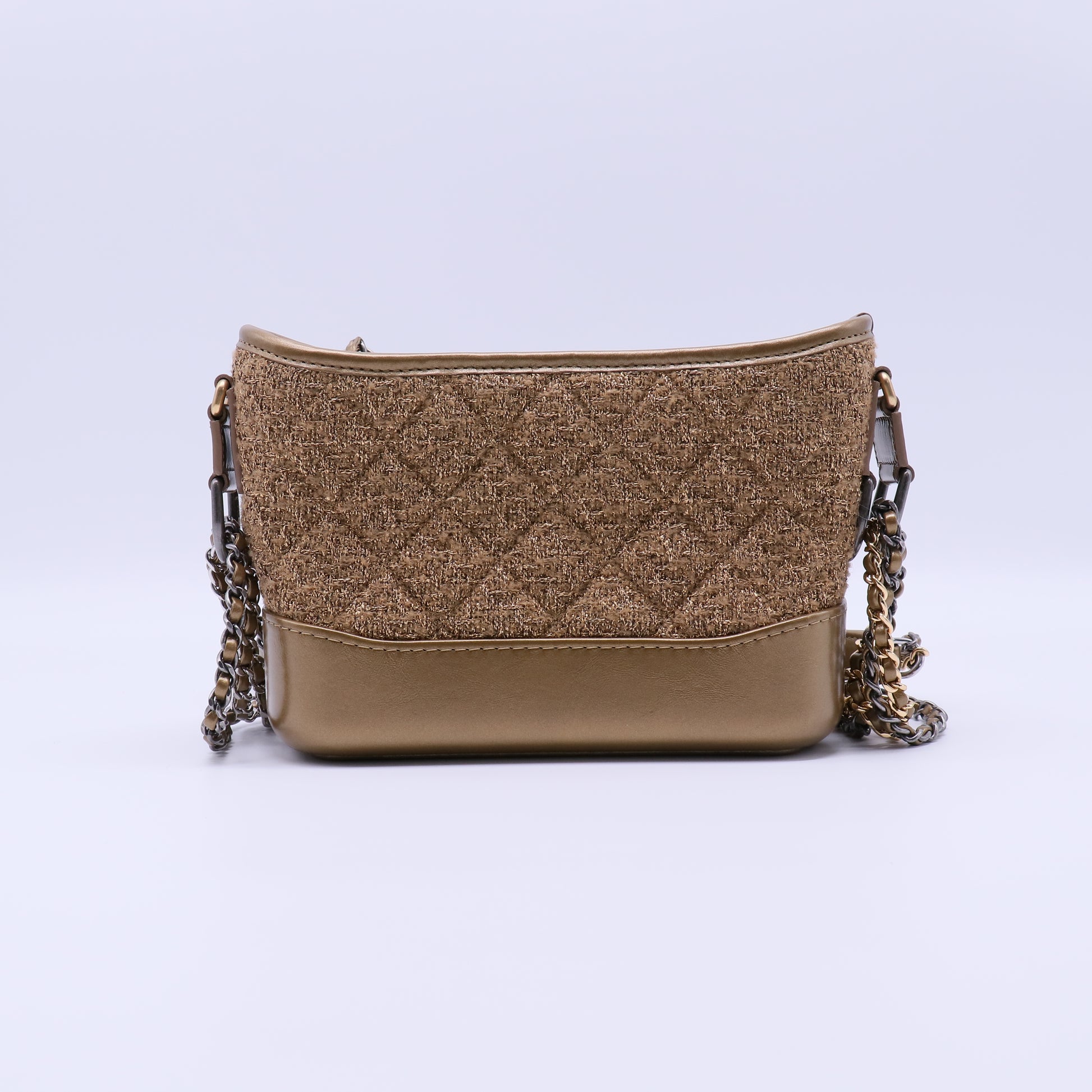 Gabrielle Hobo Quilted Tweed and Calfskin Small B22319