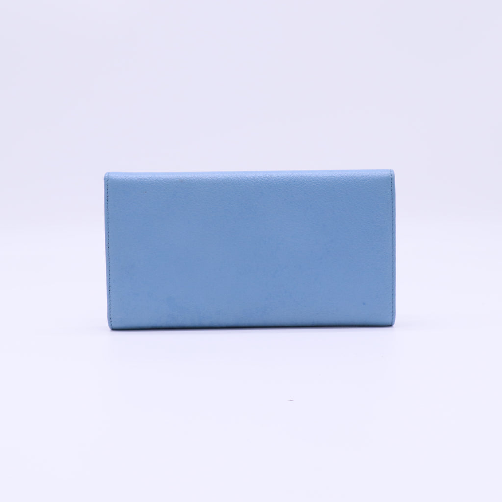 Miu Miu Madras Leather Long Flap Wallet W22014