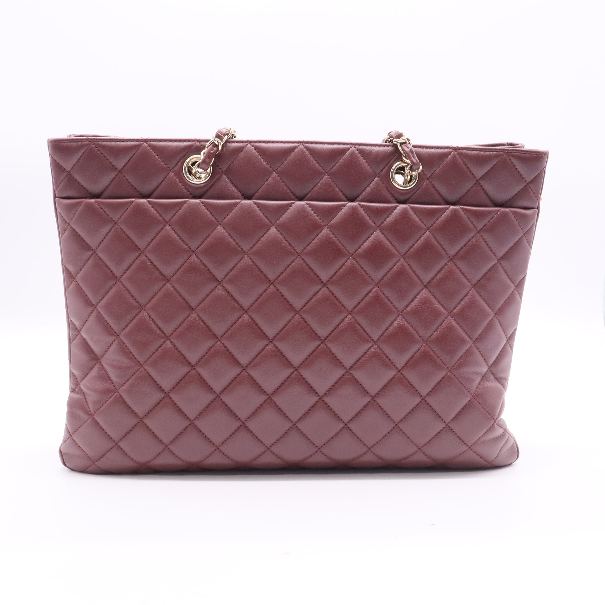 Chanel Large Timeless Red Shopping Tote twins