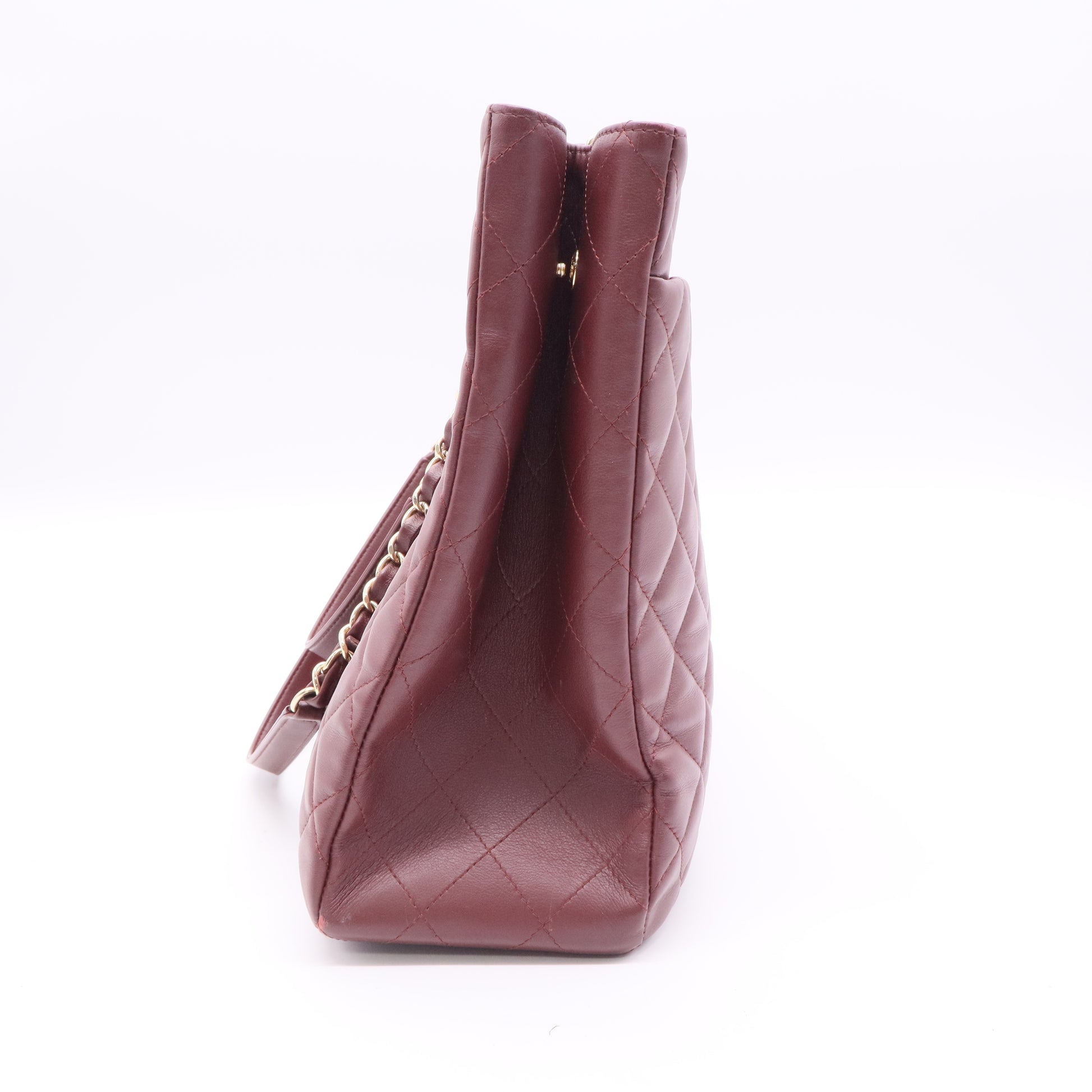 Chanel Large Timeless Red Shopping Tote twins