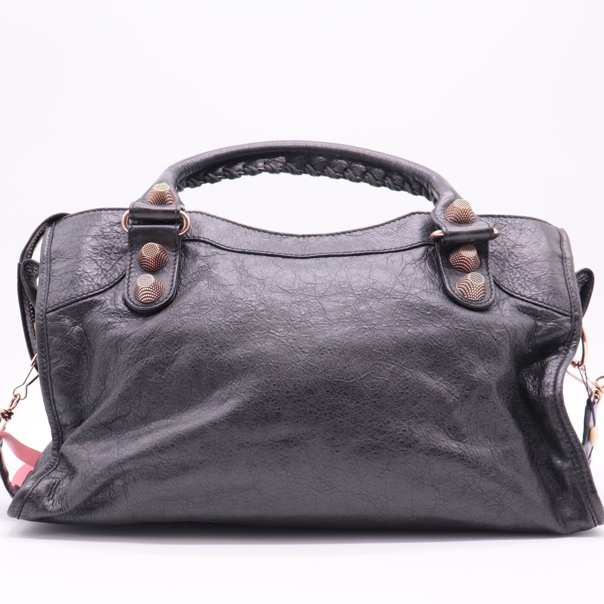 Agneau Giant 21 Rose Gold Hardware City Black twins