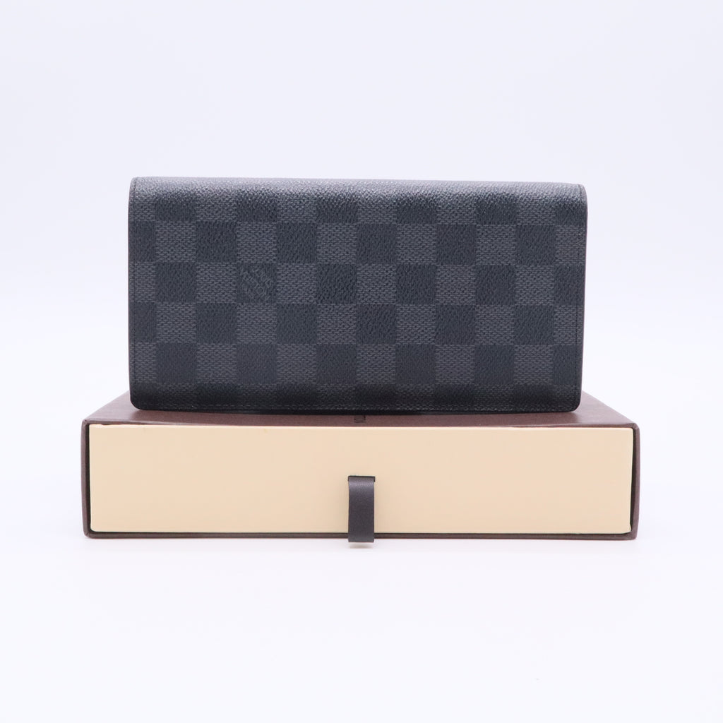 Louis Vuitton Damier Graphite Canvas Brazza Wallet twins