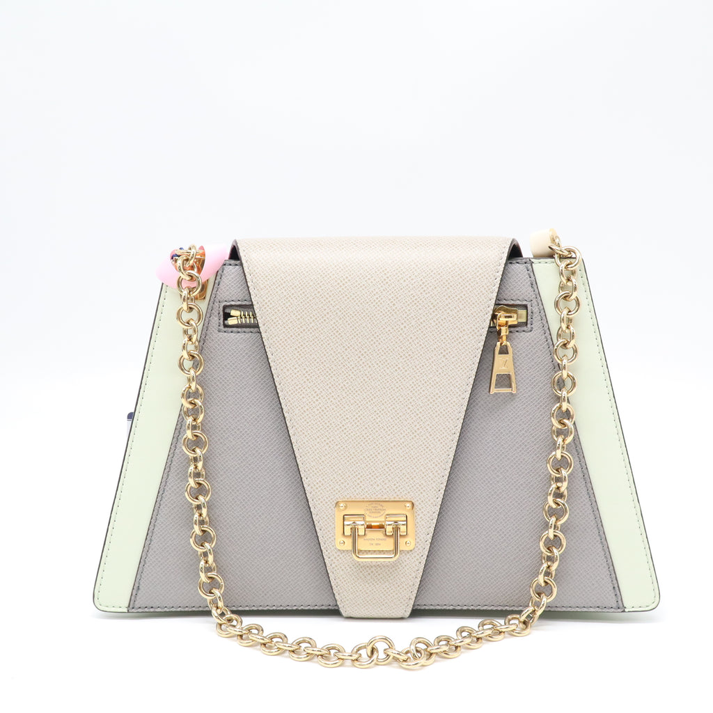 Louis Vuitton Taiga Trapeze Gray Pistachio Green twins LDJ4398