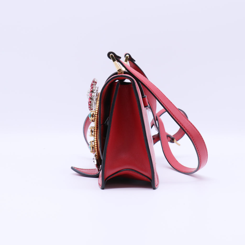 Miu Lady leather handbag