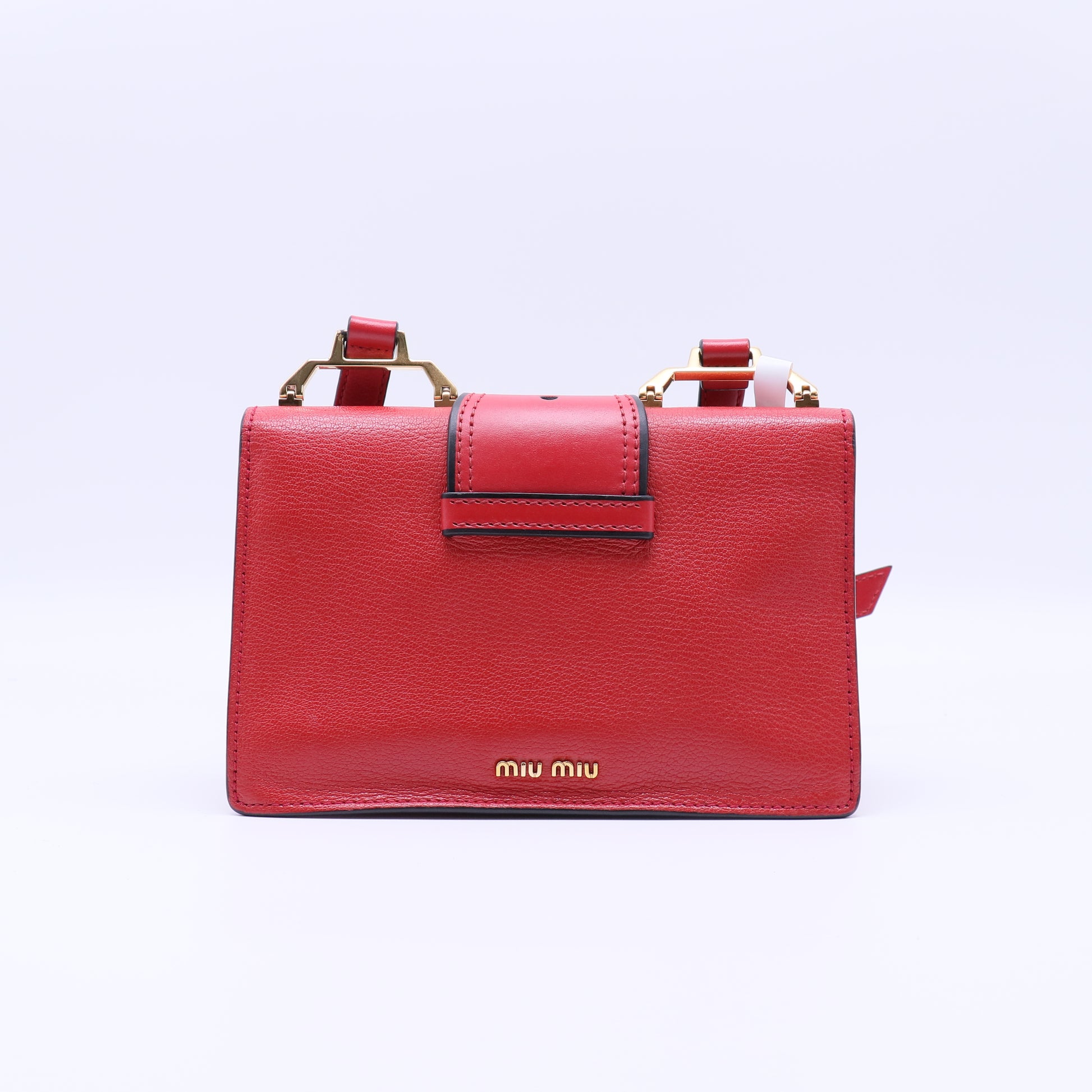 Miu Lady leather handbag