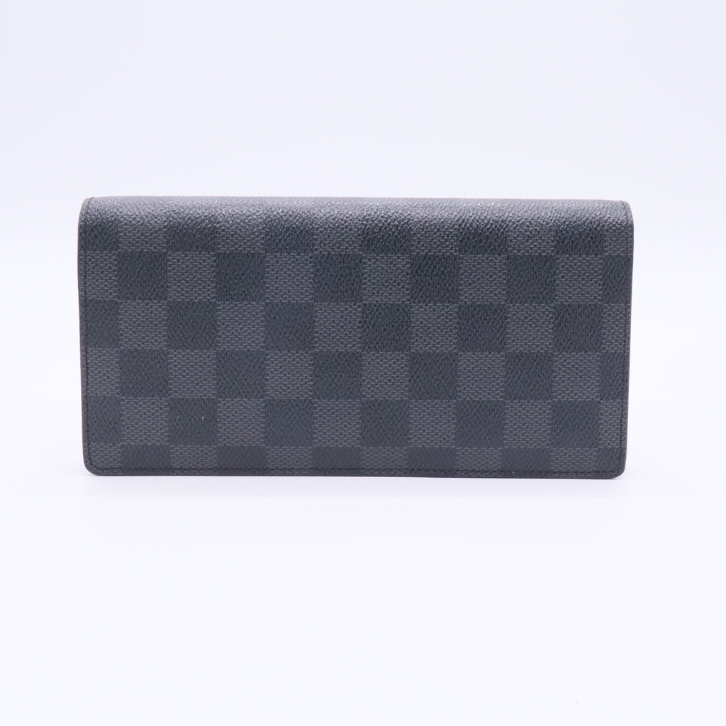 Louis Vuitton Damier Graphite Canvas Brazza Wallet twins