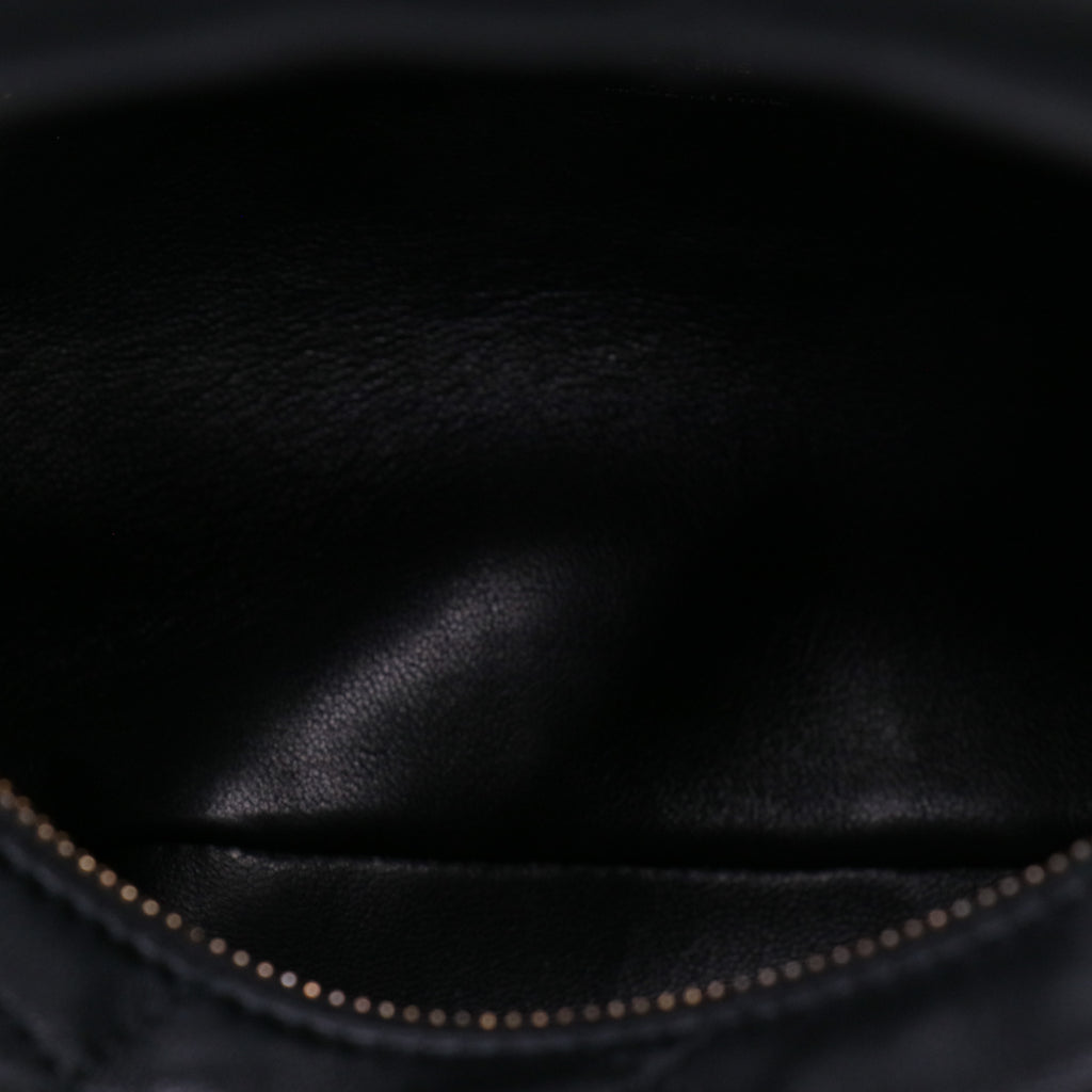 Saint Laurent Lambskin Quilted Icarino Bag Black Twins LDZ1024
