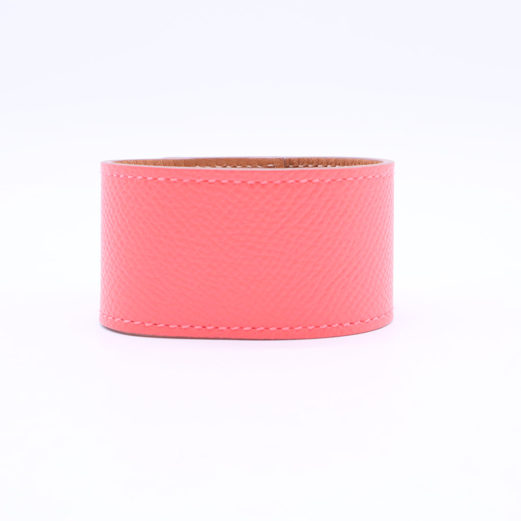 Epsom Kelly Dog Bracelet S Rouge Casaque TWINS W20373