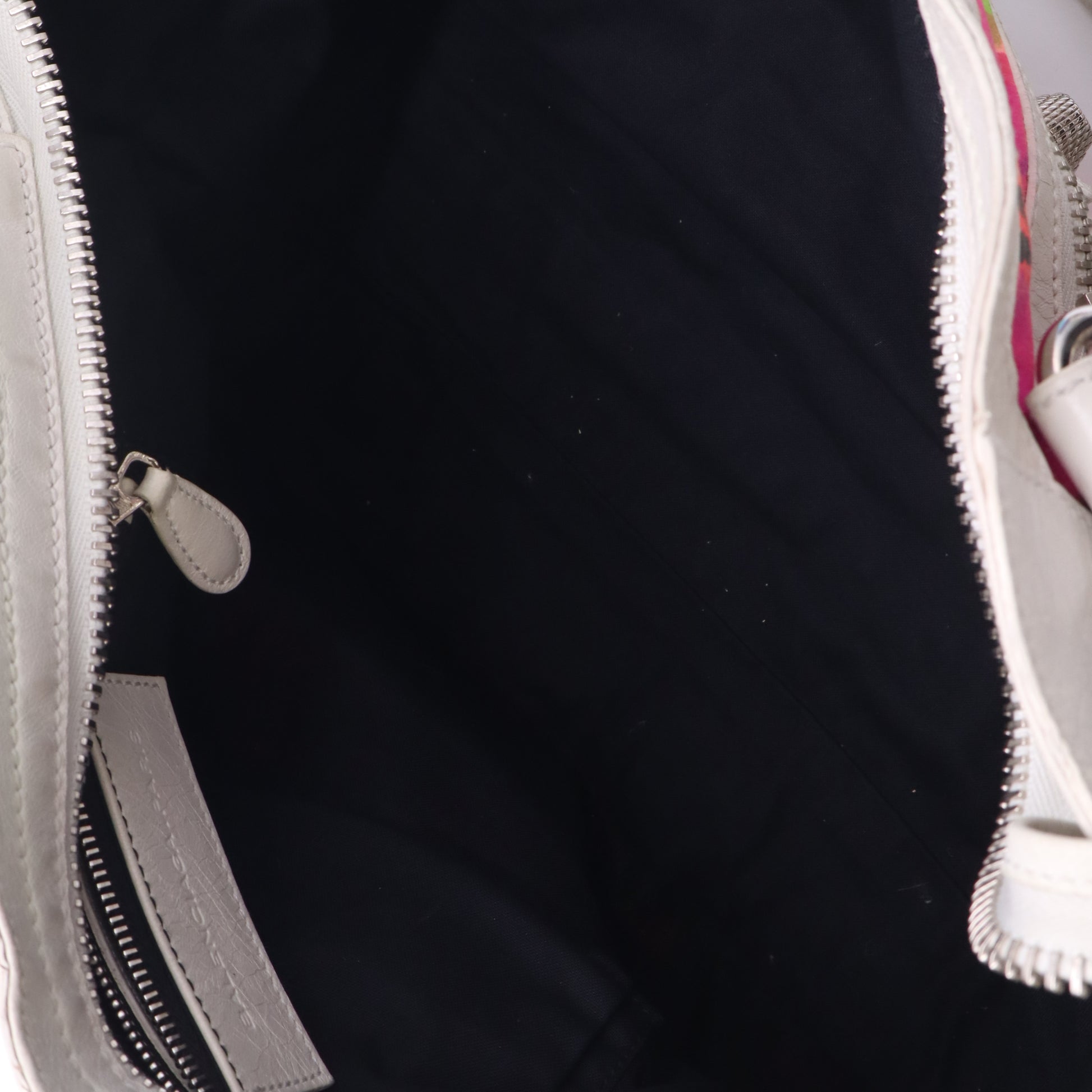 Balenciaga Leather and Satin Motocross Giant 12 City Bag twins LDJ5069