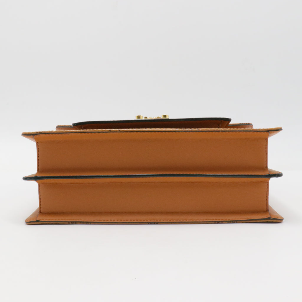 Visetos Medium Patricia Pocket Satchel Cognac