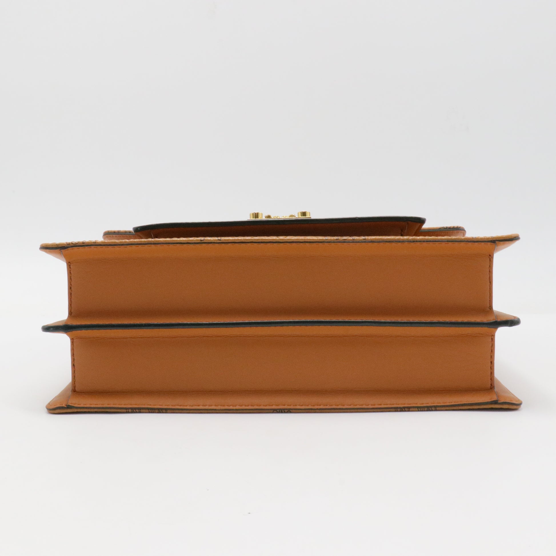 Visetos Medium Patricia Pocket Satchel Cognac