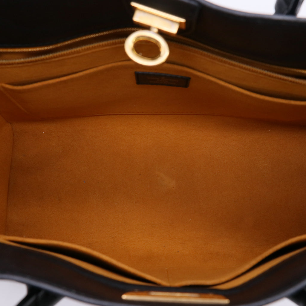 Louis Vuitton Black Leather and Monogram Tuff On My Side Bag twins LDJ5051