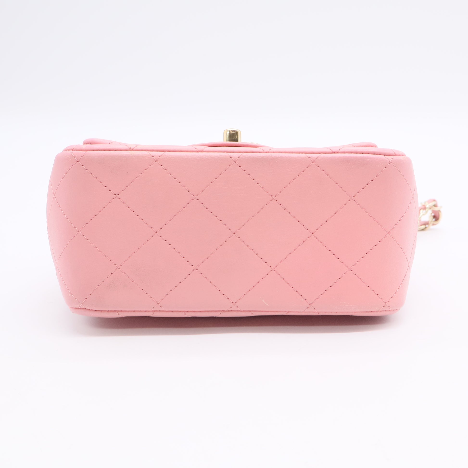 Square Classic Single Flap Bag Quilted Lambskin Mini Twins LDJ3134