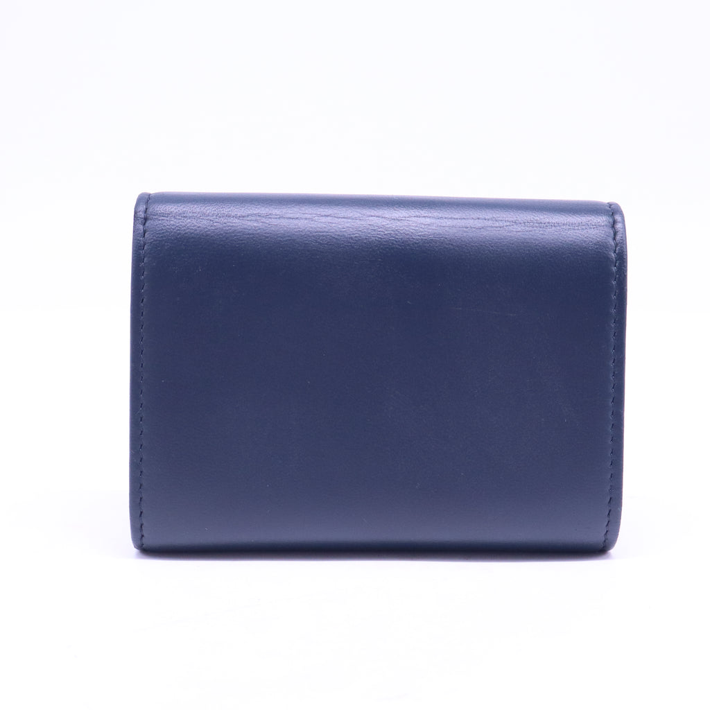 Blue Patchwork Double-Layer Card Holder W20554