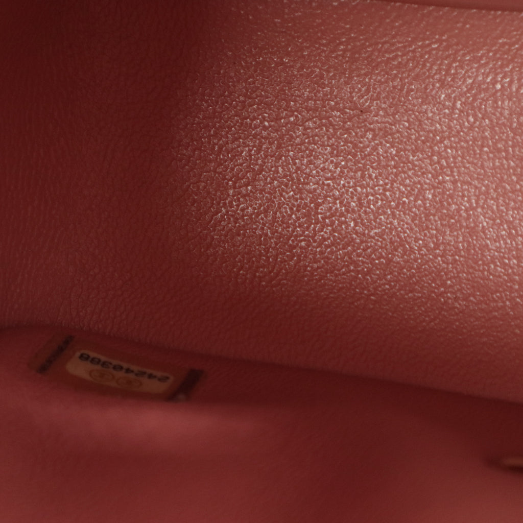 Square Classic Single Flap Bag Quilted Lambskin Mini Twins LDJ3134