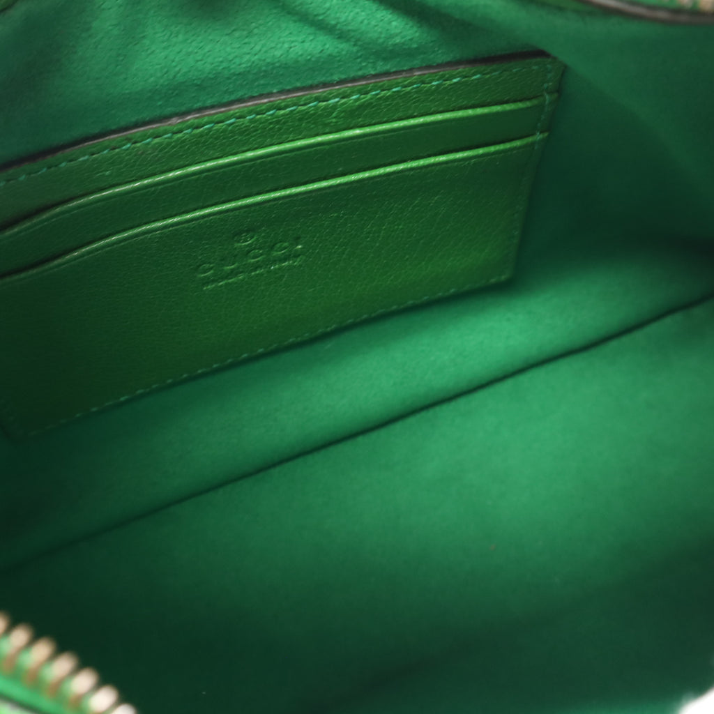 Gucci Aphrodite Small Shoulder Bag Green Gold Hardware twins LDJ4406
