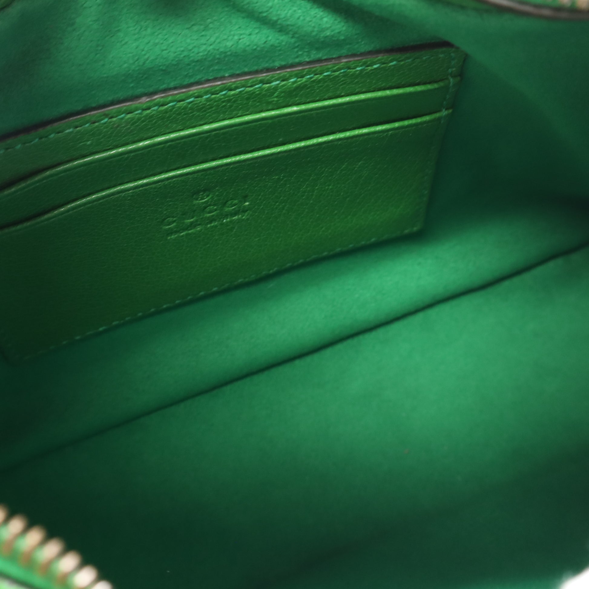 Gucci Aphrodite Small Shoulder Bag Green Gold Hardware twins LDJ4406