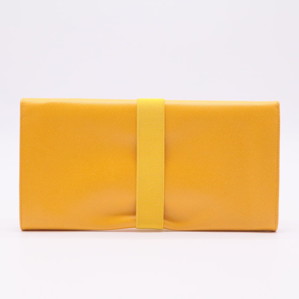 Saffiano Leather Elegant Clutch Bag