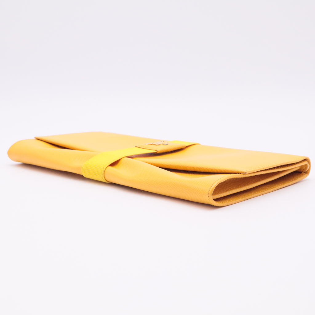 Saffiano Leather Elegant Clutch Bag